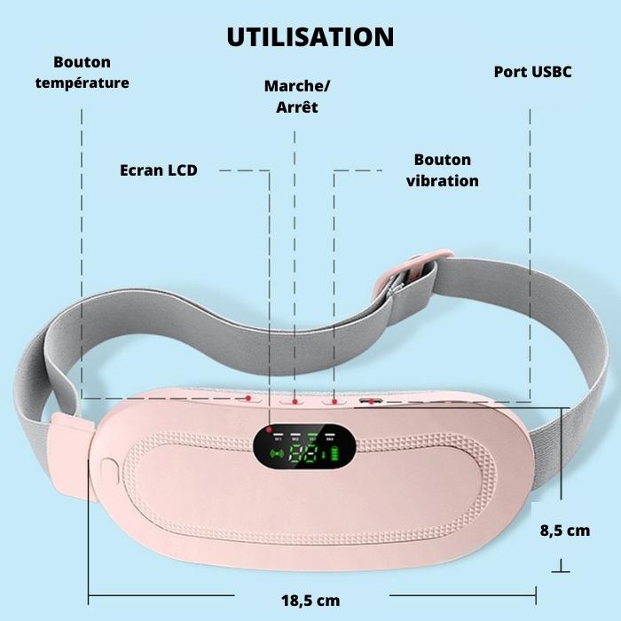 Ceinture chauffante menstruelle